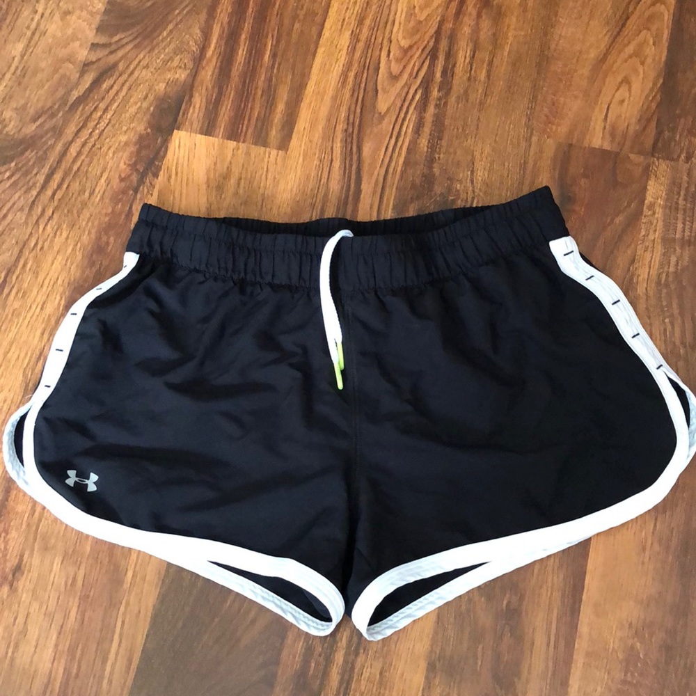 Under Armour black semi-fitted shorts